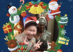 中洲　クラブ　スナック　クリスマスと稲荷ずし！　ギャラリー博多　日祝営業　
